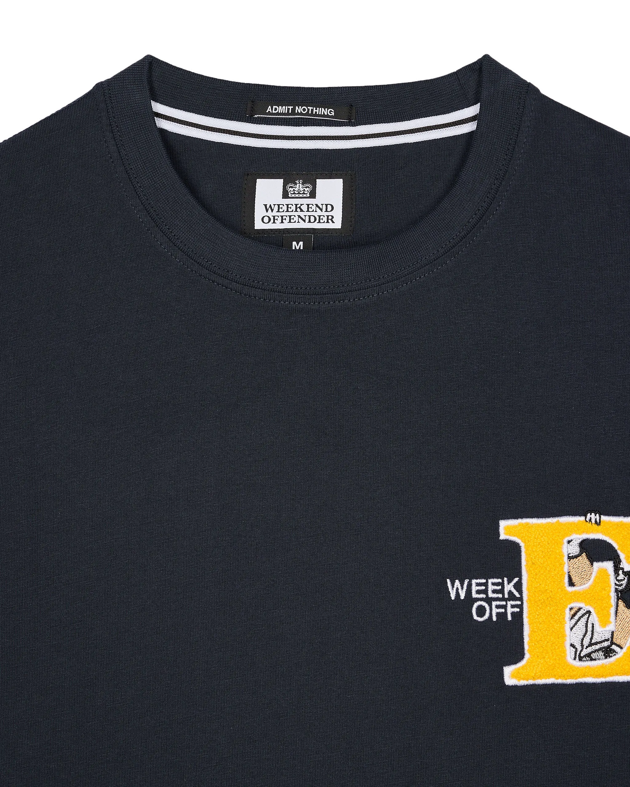 Ryder Embroidered Graphic T-Shirt Navy
