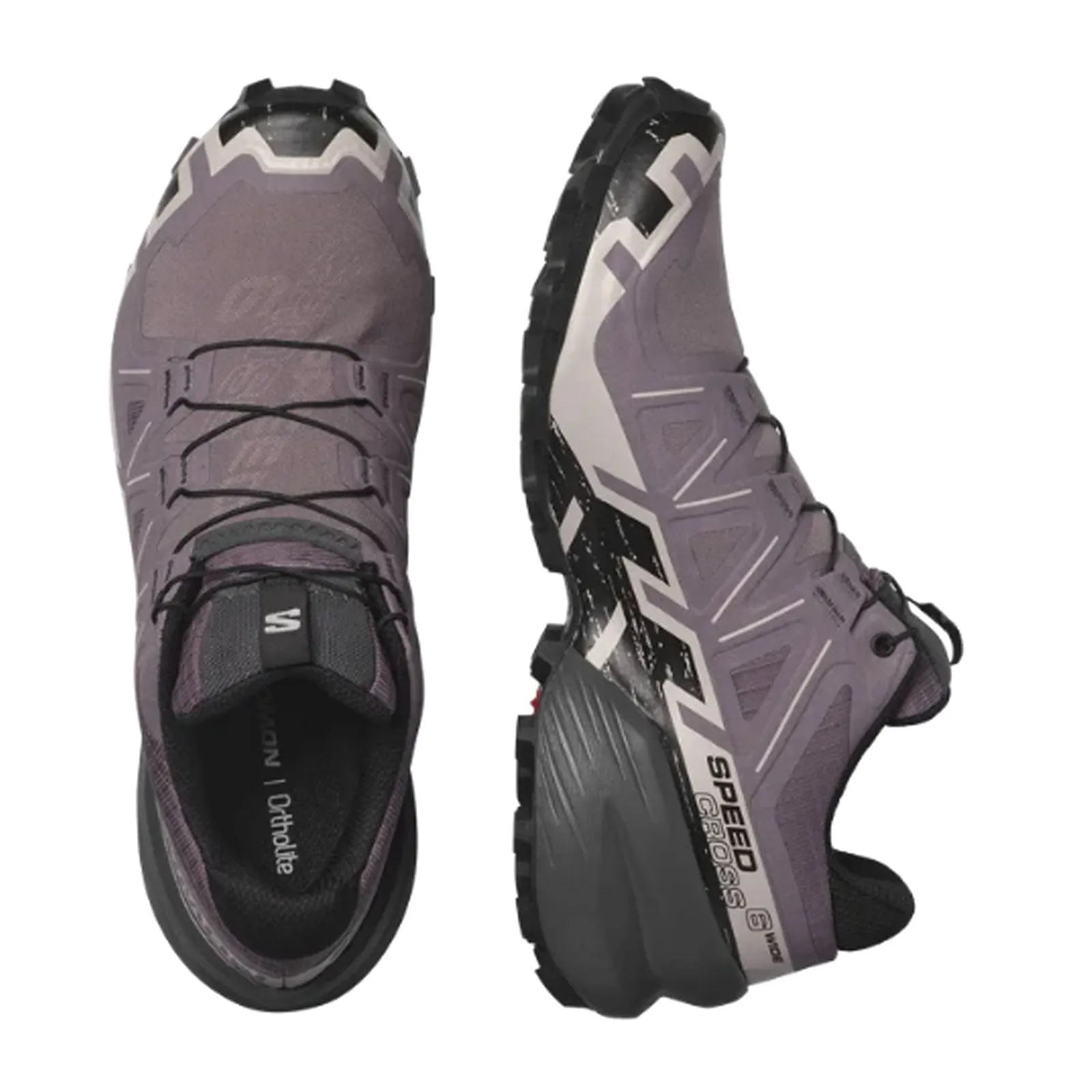 Salomon Speedcross 6 Running Shoe (Women) - Moonscape/Black/Ashes of Roses