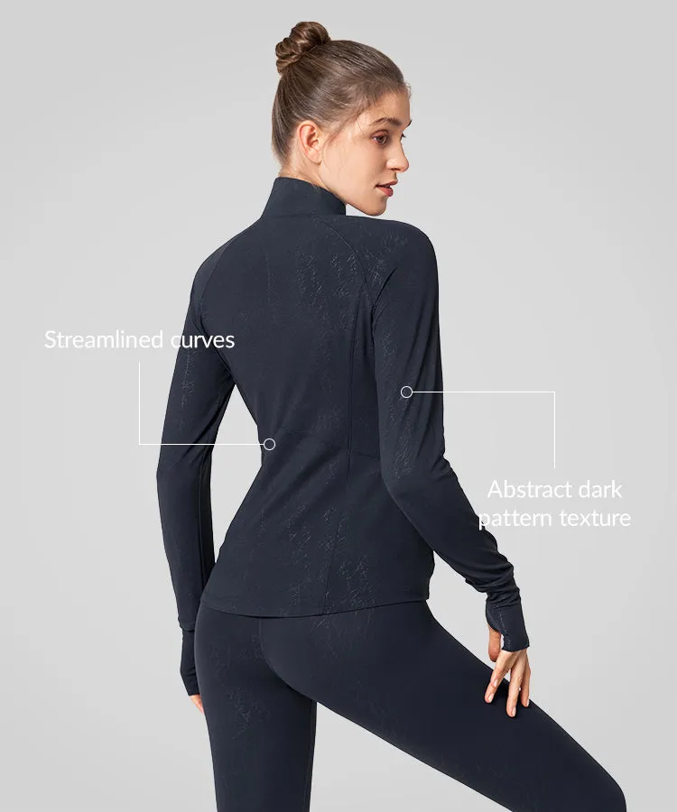 Shift Abstract Pattern Full Zip Jacket | Women's Sports Jacket