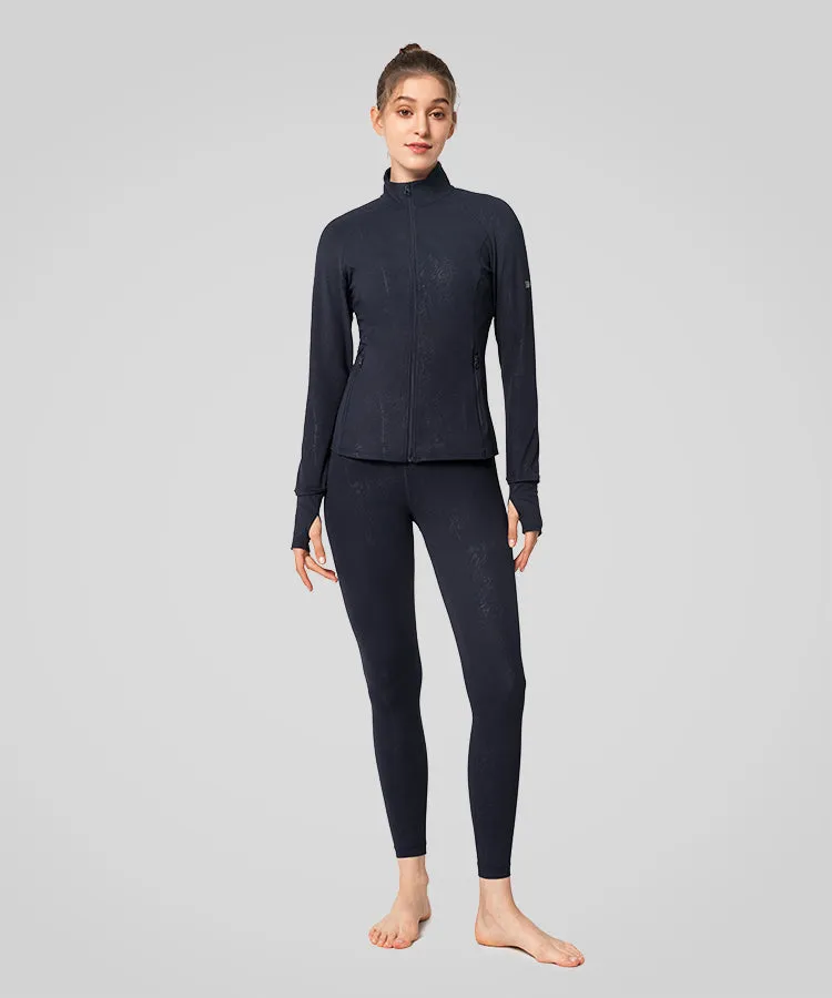 Shift Abstract Pattern Full Zip Jacket | Women's Sports Jacket