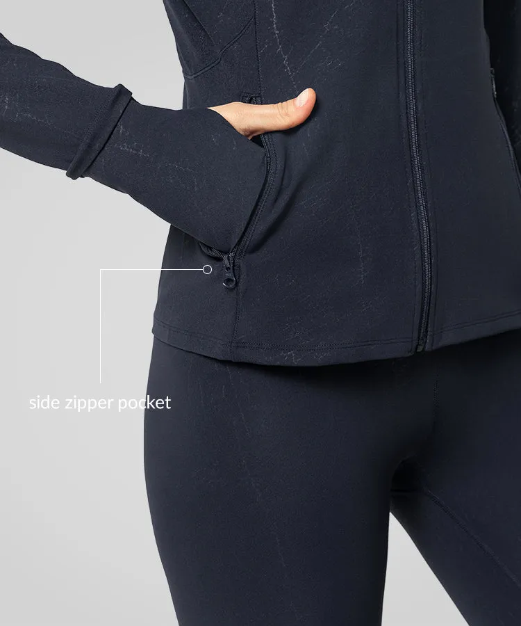 Shift Abstract Pattern Full Zip Jacket | Women's Sports Jacket