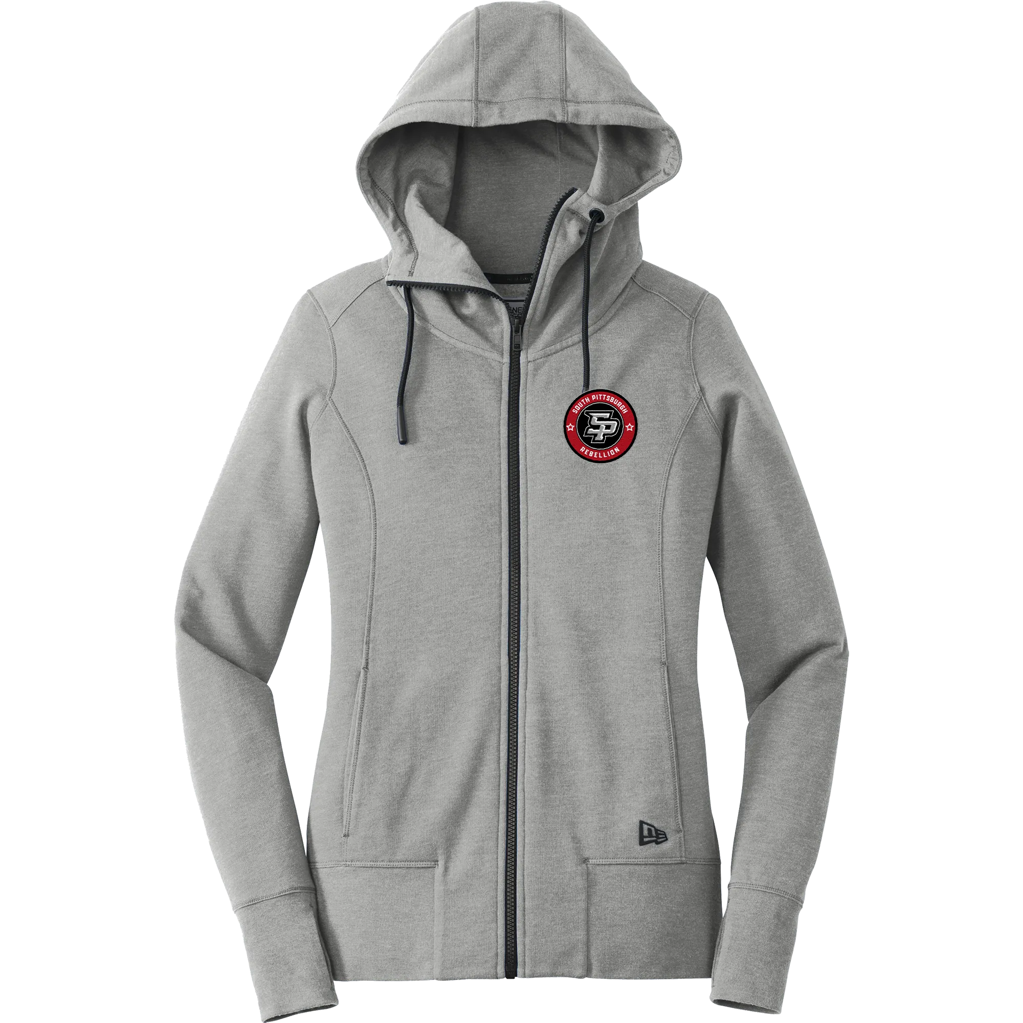 South Pittsburgh Rebellion New Era Ladies Tri-Blend Fleece Full-Zip Hoodie