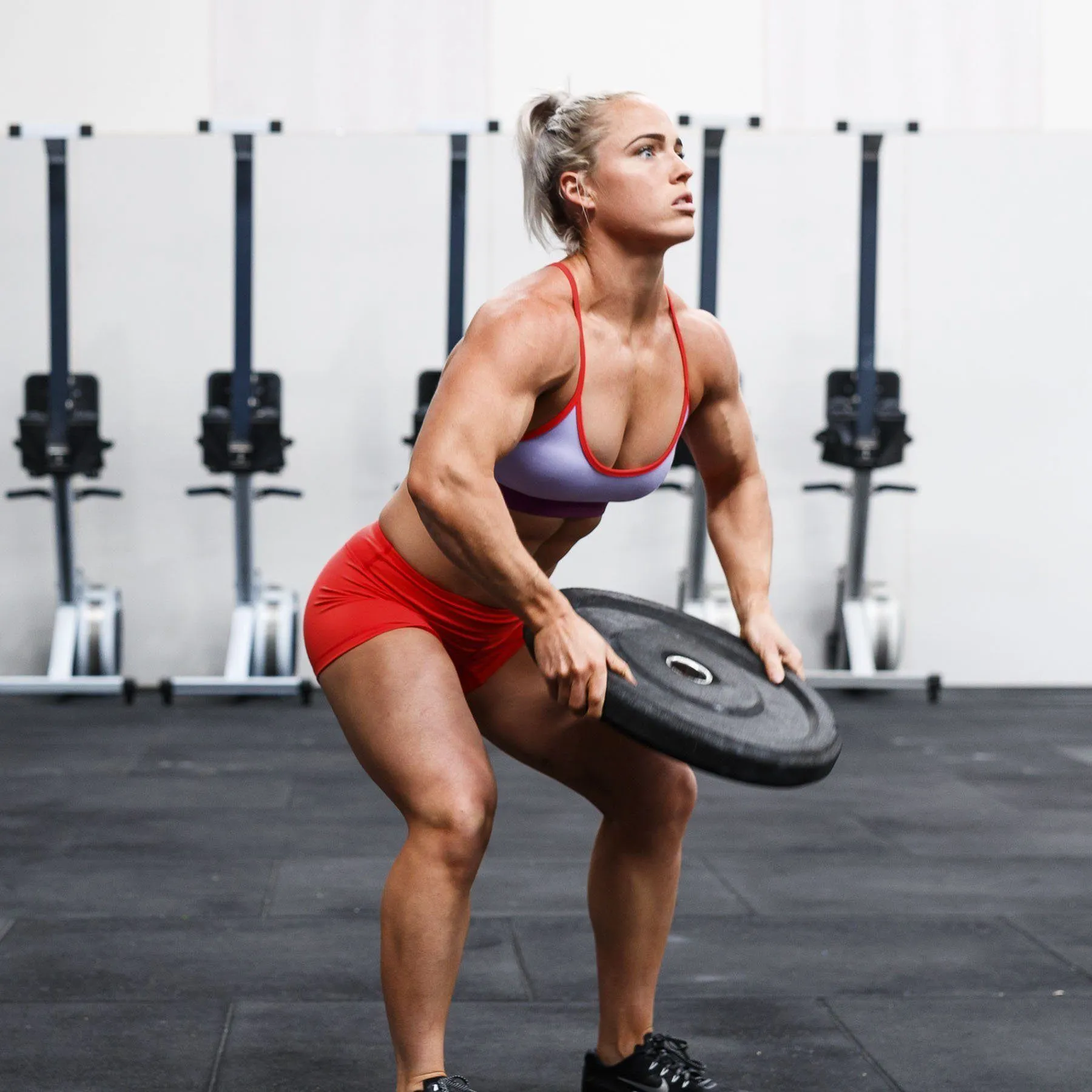 The WOD Life - Women's Balance Shorts - Poppy Red