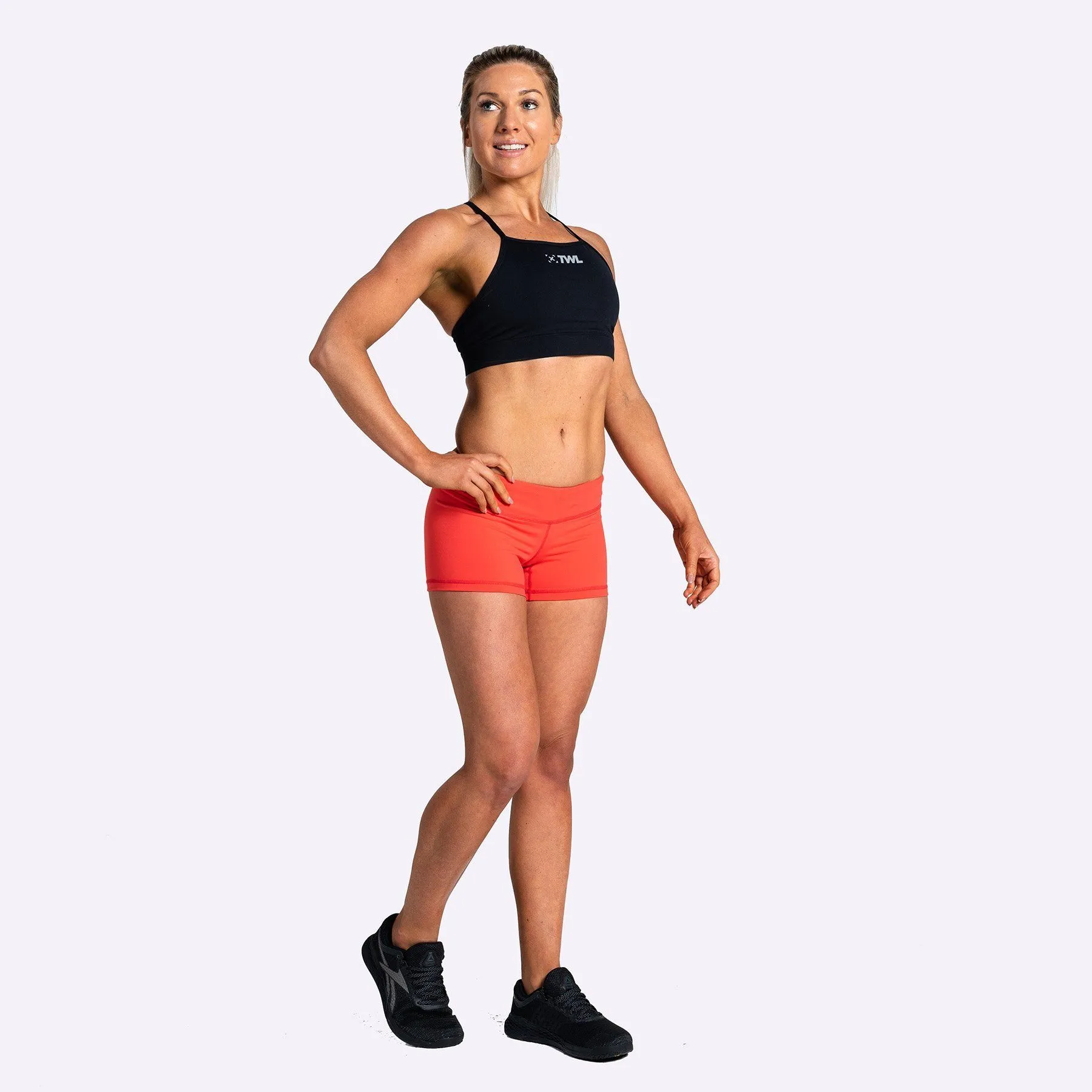 The WOD Life - Women's Balance Shorts - Poppy Red