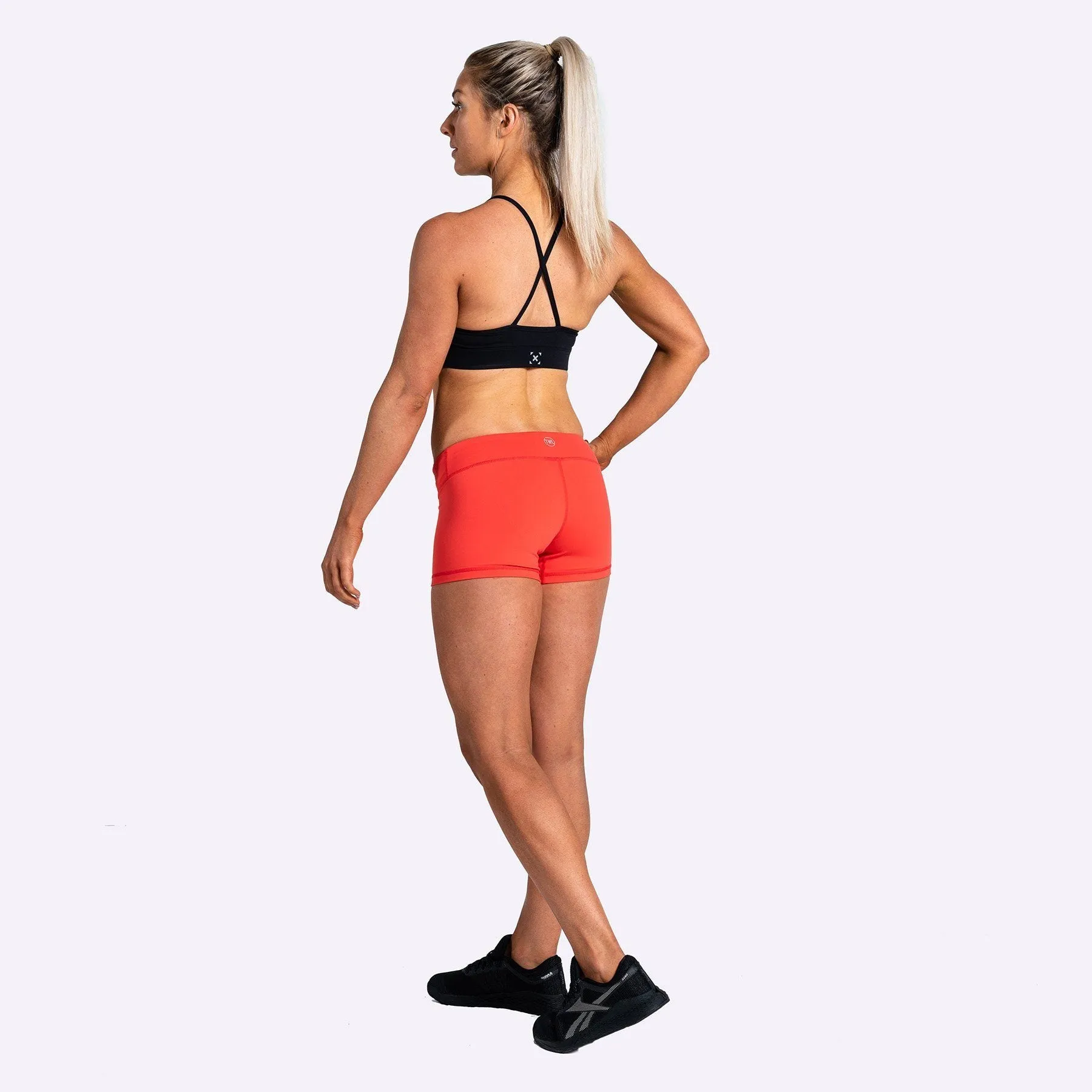 The WOD Life - Women's Balance Shorts - Poppy Red