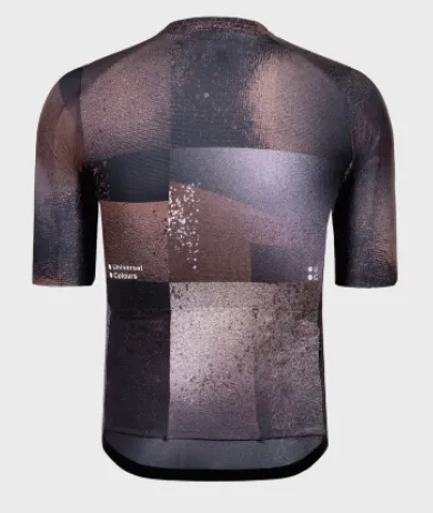 Universal Colours Spectrum Print Short Sleeve Jersey - Cubic Brown