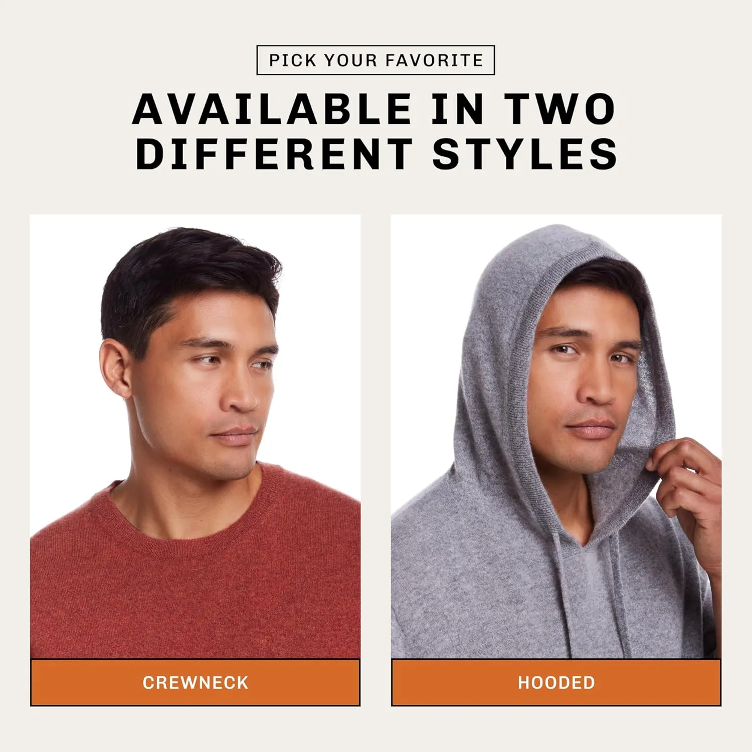 Weatherproof Vintage Men's 100% Cashmere Sweater  Ultra-Soft, Warm & Lightweight Pullover for All-Day Comfort (S-XXL)