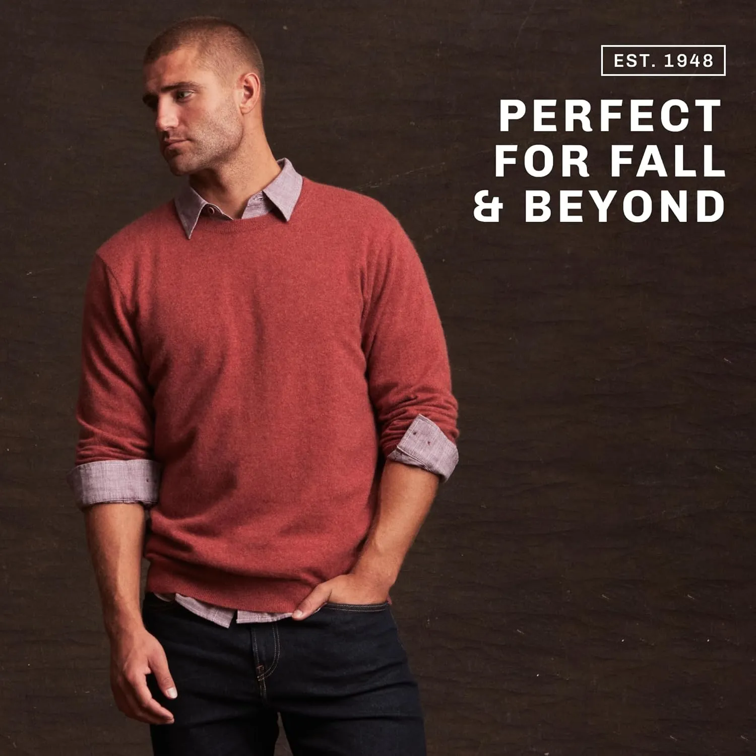 Weatherproof Vintage Men's 100% Cashmere Sweater  Ultra-Soft, Warm & Lightweight Pullover for All-Day Comfort (S-XXL)