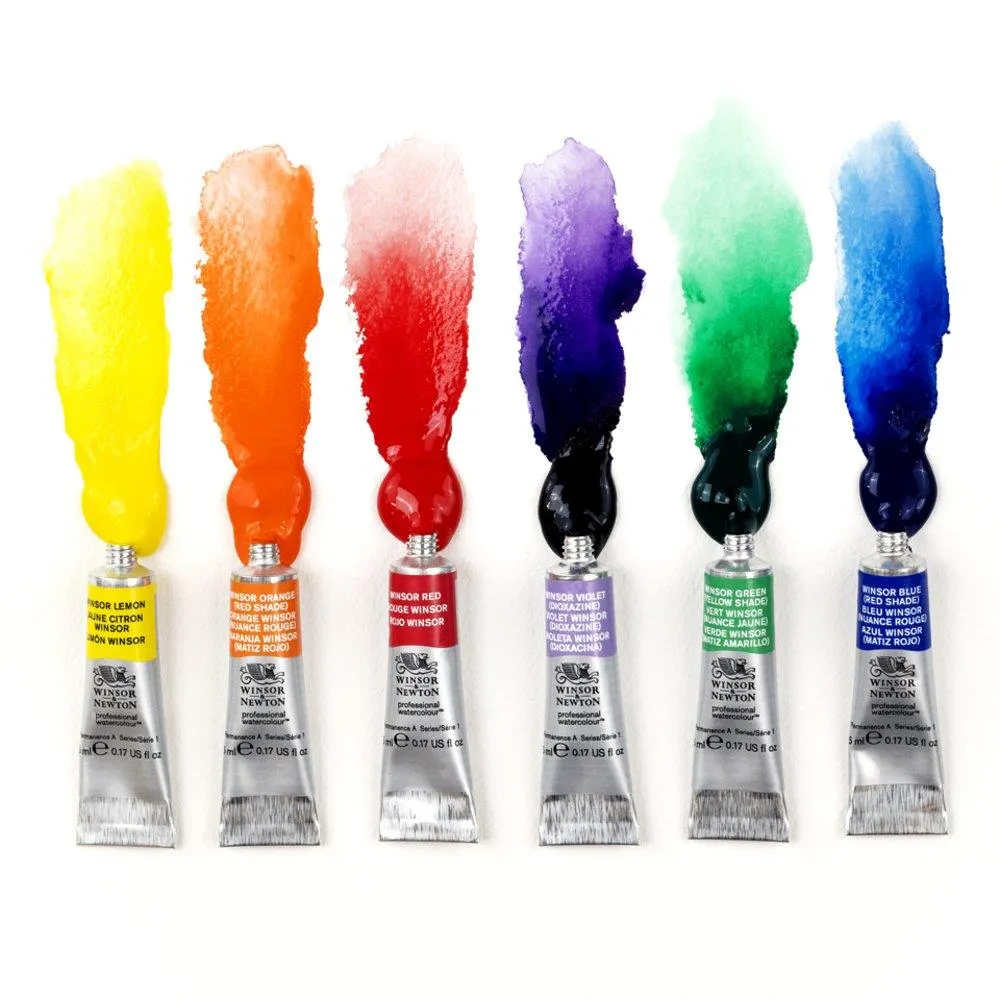 Winsor & Newton Professional Watercolour 6x5ml Winsor Colours Set