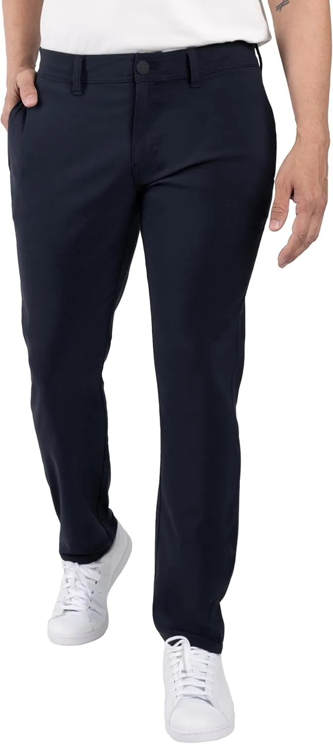 X RAY Stretch Slim Fit Golf Pants Men with Pockets - Tapered Lightweight Mens Golf Pants (Available in 30-38)