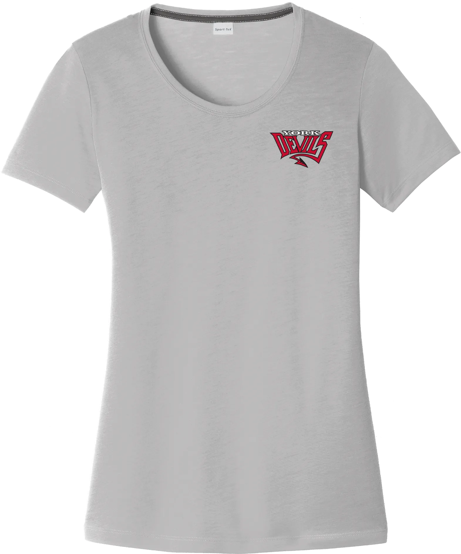 York Devils Ladies PosiCharge Competitor Cotton Touch Scoop Neck Tee