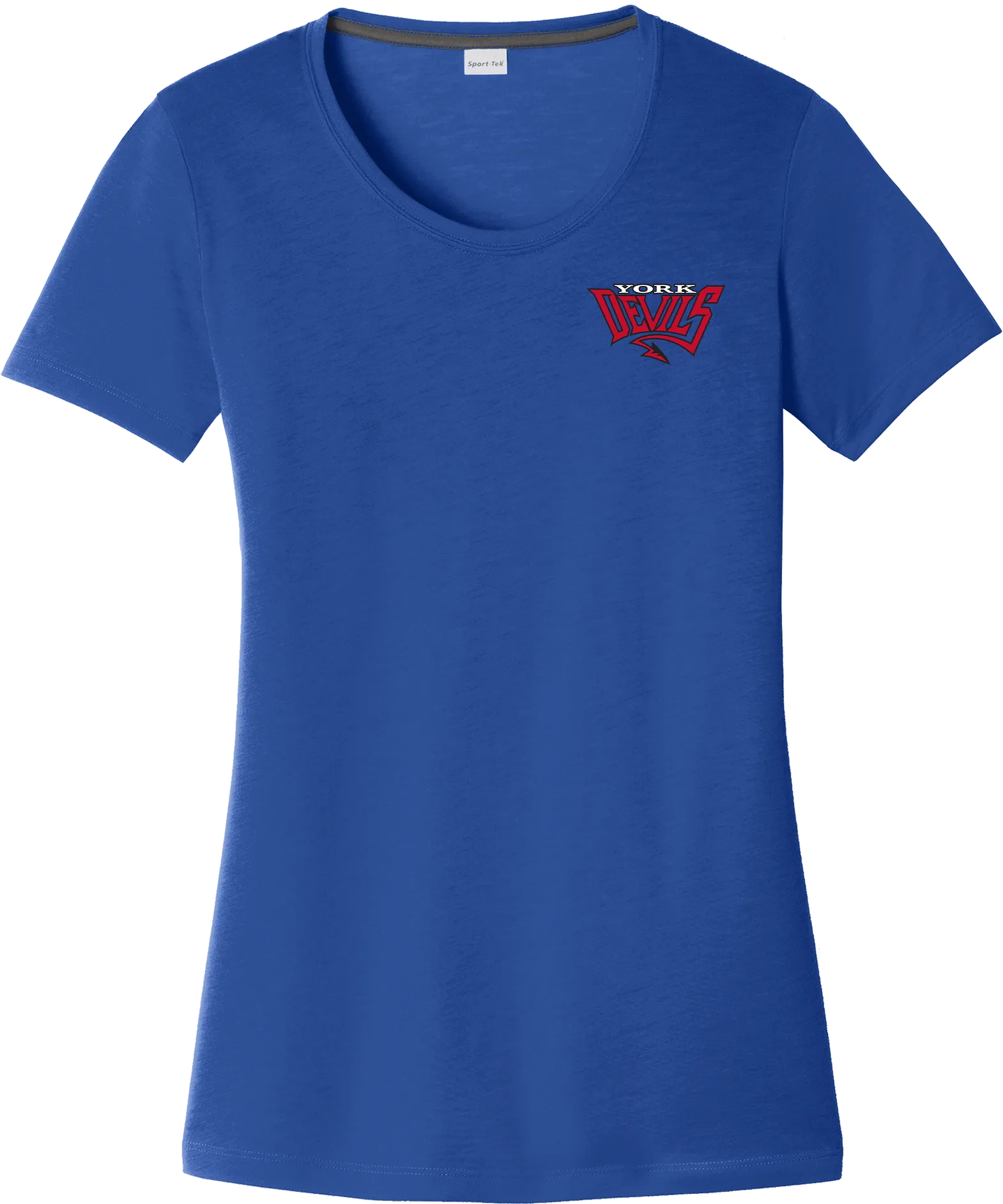 York Devils Ladies PosiCharge Competitor Cotton Touch Scoop Neck Tee