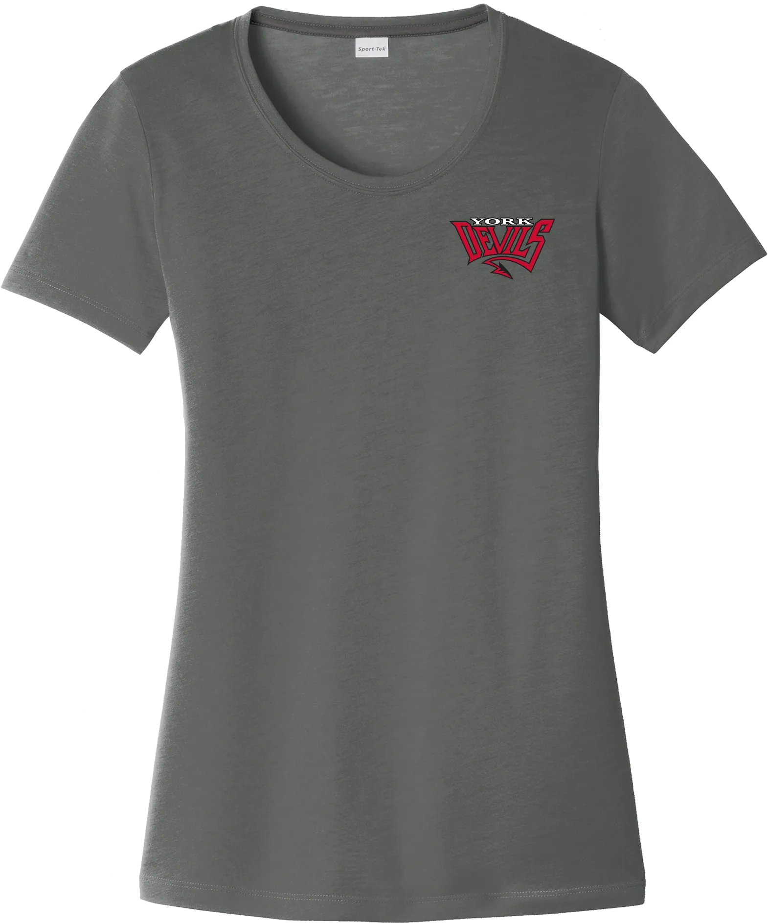 York Devils Ladies PosiCharge Competitor Cotton Touch Scoop Neck Tee