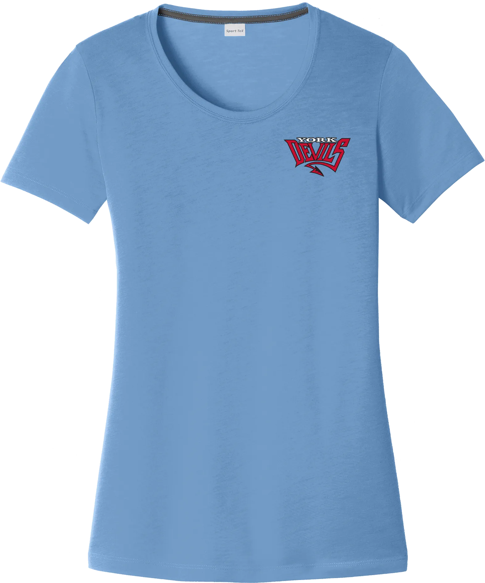 York Devils Ladies PosiCharge Competitor Cotton Touch Scoop Neck Tee