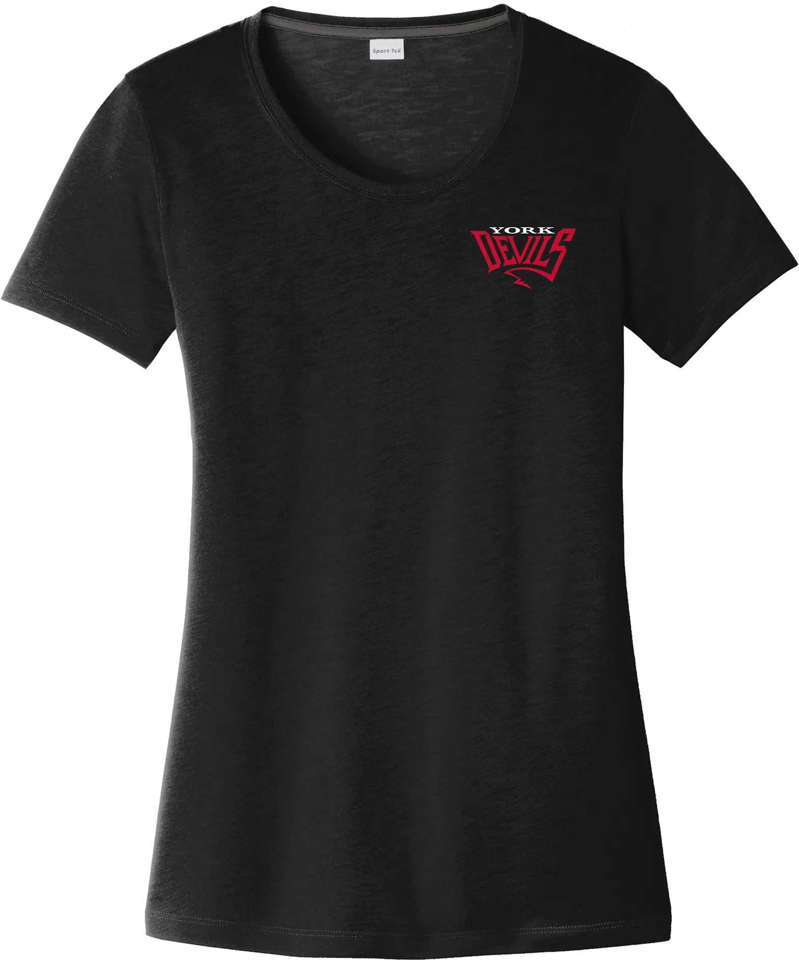 York Devils Ladies PosiCharge Competitor Cotton Touch Scoop Neck Tee