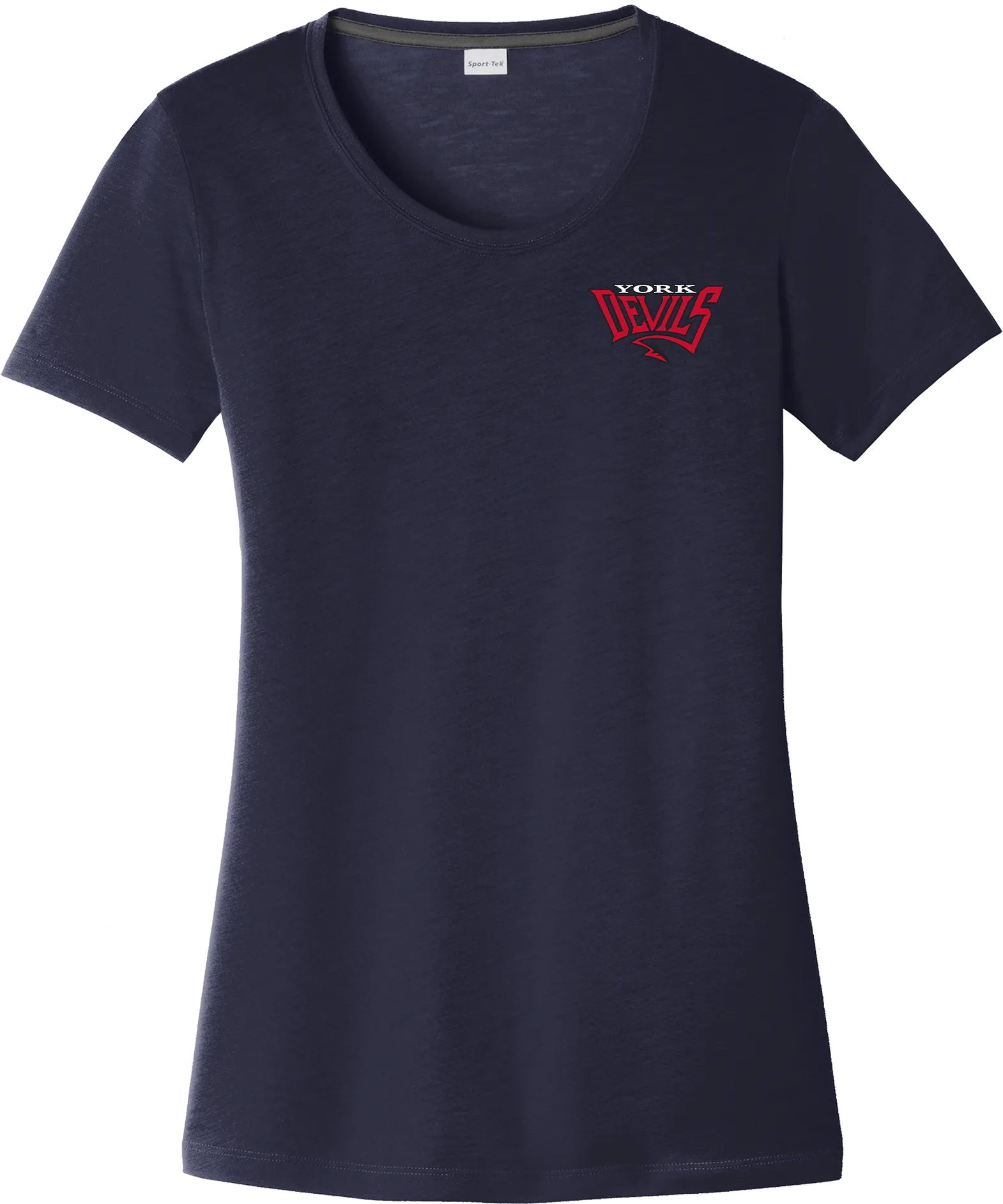York Devils Ladies PosiCharge Competitor Cotton Touch Scoop Neck Tee